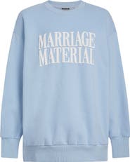 BRIDEMERCH Marriage Material Oversize Crewneck