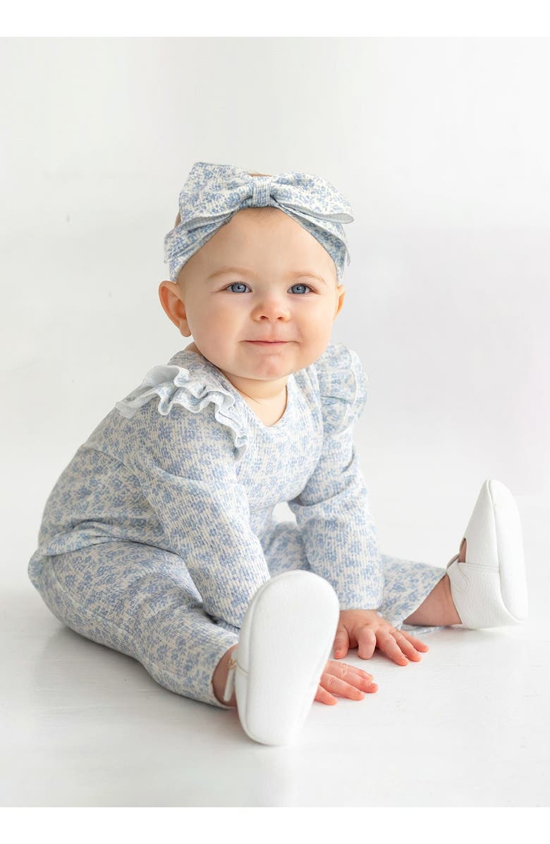 Mabel + Honey Hannah Romper, Alternate, color, Blue