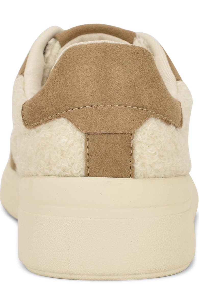 Nine West Linehan Faux Shearling Sneaker, Alternate, color, Medium Natural