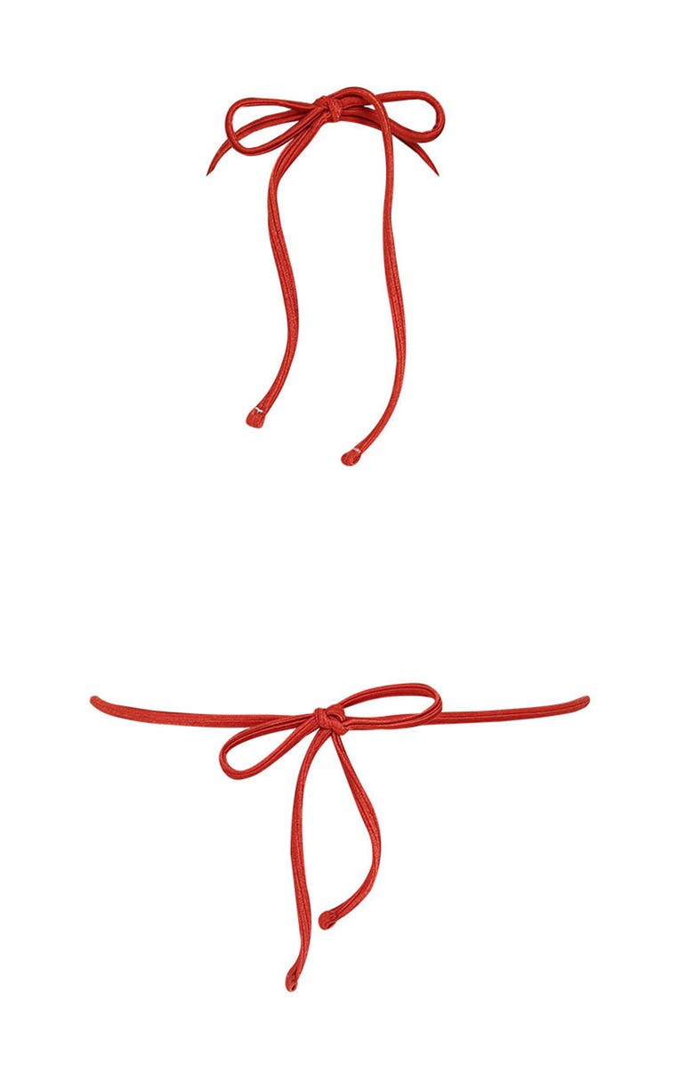 KIBYS Sunset Bazaar Maui Triangle Top, Alternate, color, Terracota Rusty Copper