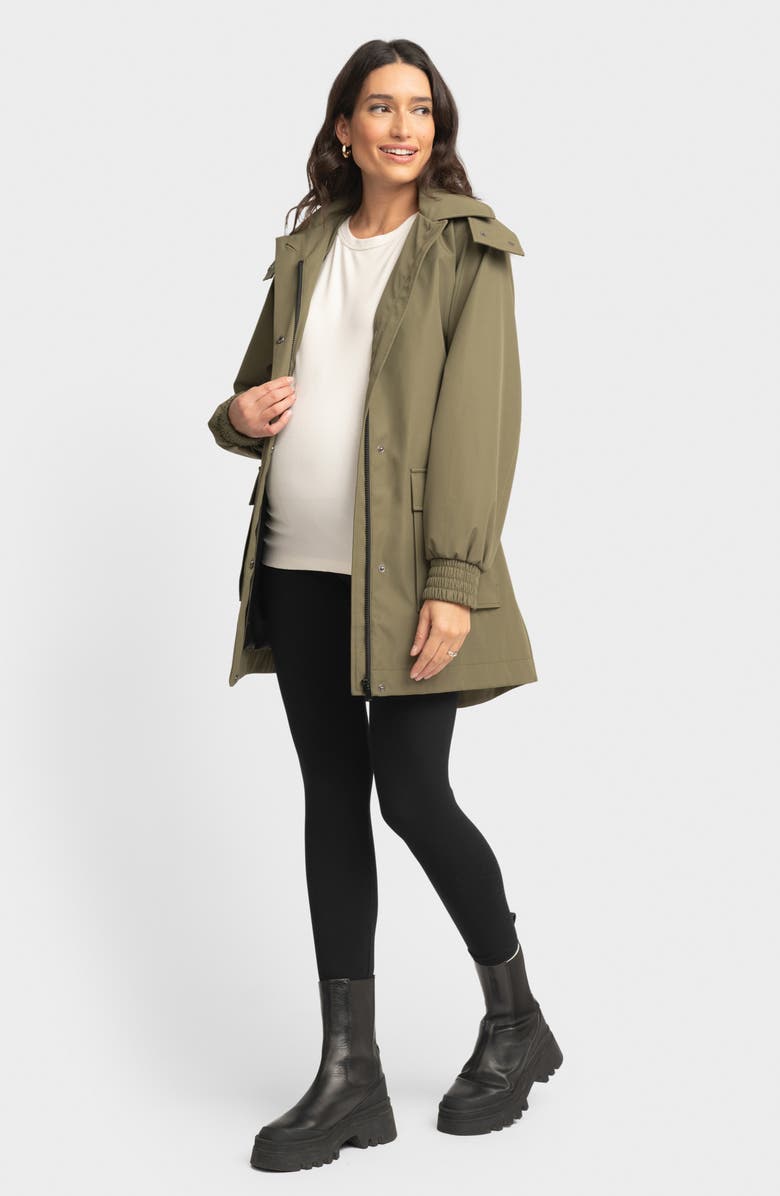 Seraphine Utility Maternity Jacket with Removable Hood, Alternate, color, 