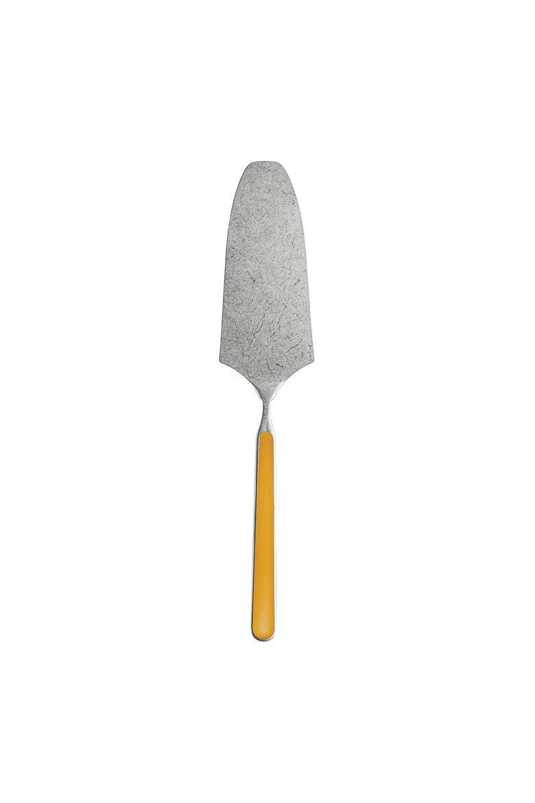Fantasia Pewter Cake Server, Main, color, Mustard
