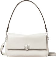 Tory Burch Small Charlie Snakeskin Embossed Leather Shoulder Bag