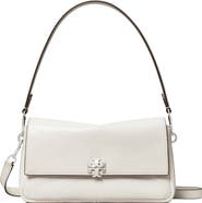 Tory Burch Small Charlie Snakeskin Embossed Leather Shoulder Bag