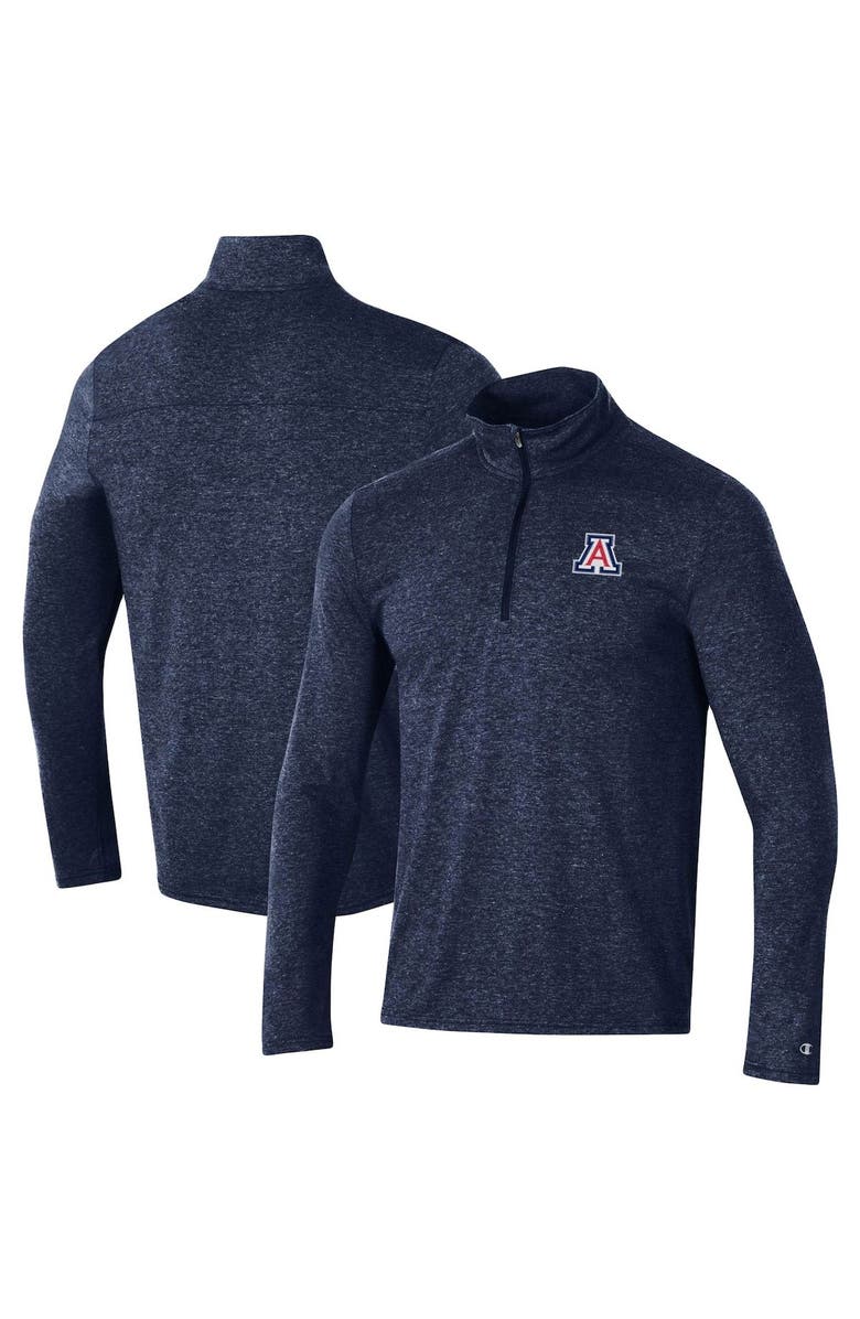 Champion Men's Champion Heathered Navy Arizona Wildcats Field Day Team Quarter-Zip Jacket, Main, color, 