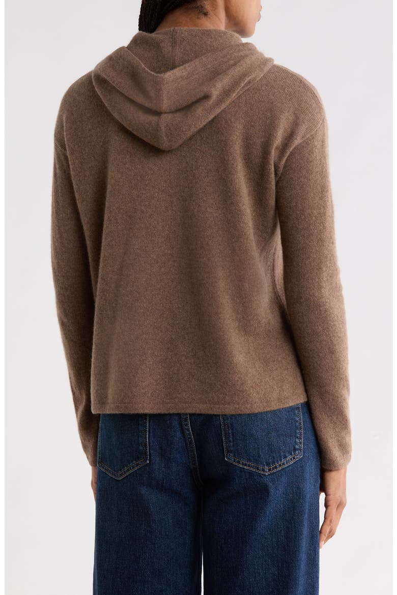Cashmere Sweater Hoodie, Alternate, color, BROWN MEDIUM HEATHER