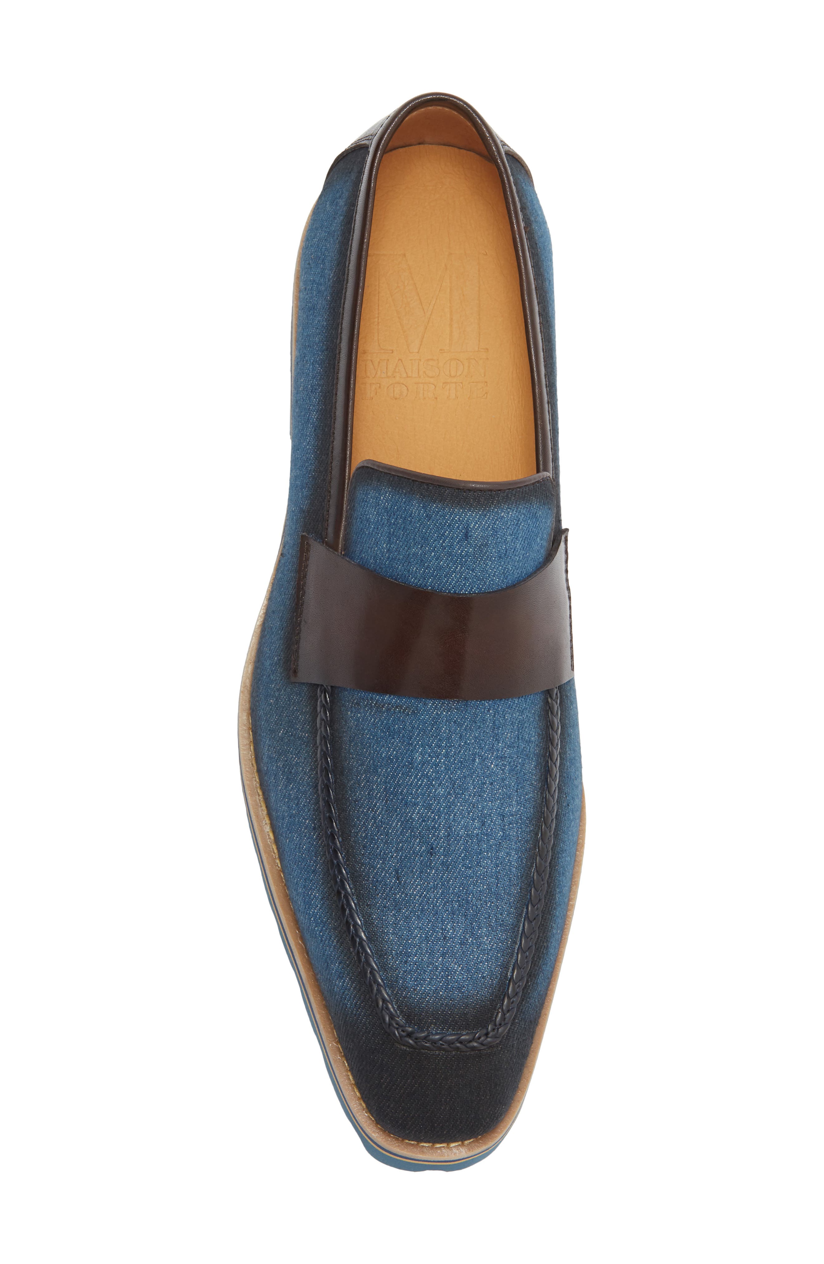 Corsica Penny Loafer, Alternate, color, BLUE