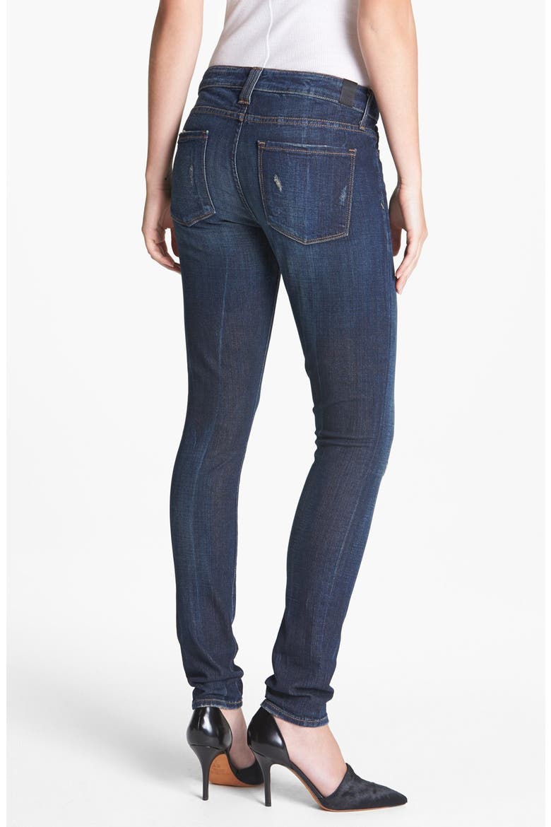 Destroyed Stretch Skinny Jeans, Alternate, color, DESTRUCTED DARK CRIMSON