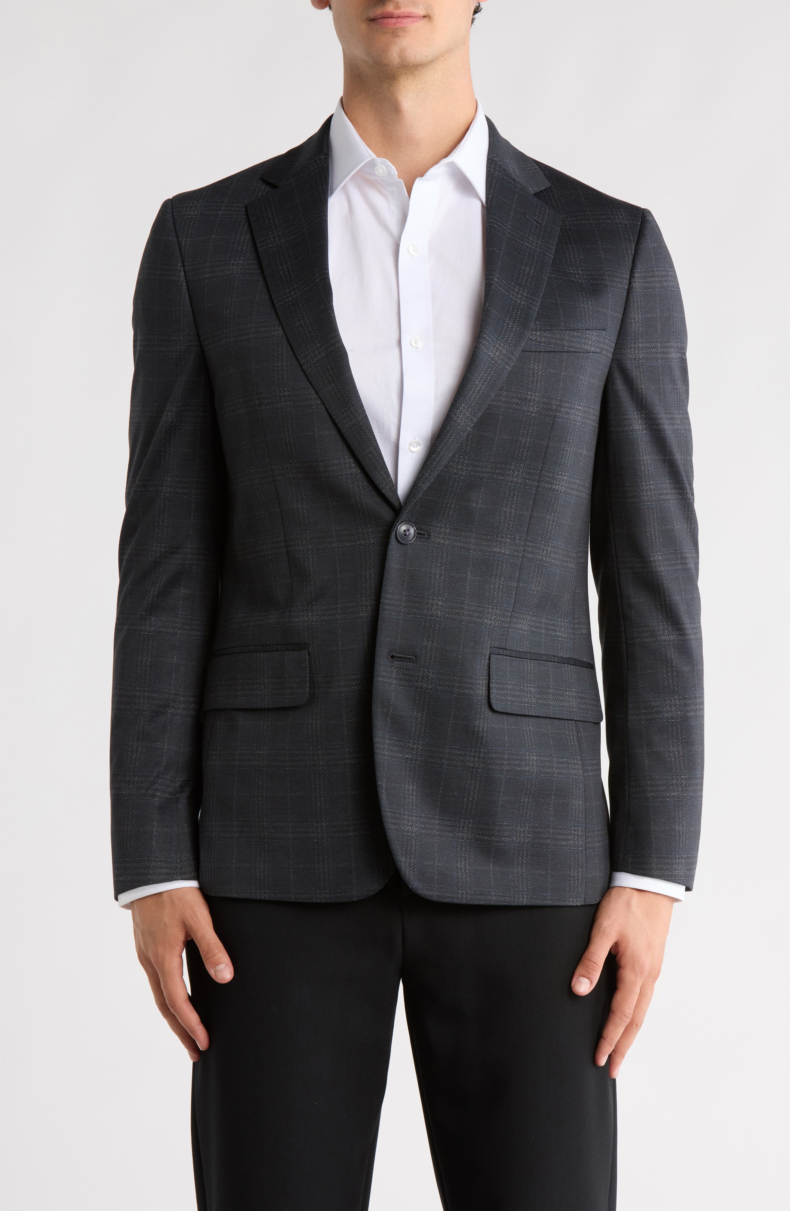 Original Penguin Plaid Two-Button Sport Coat