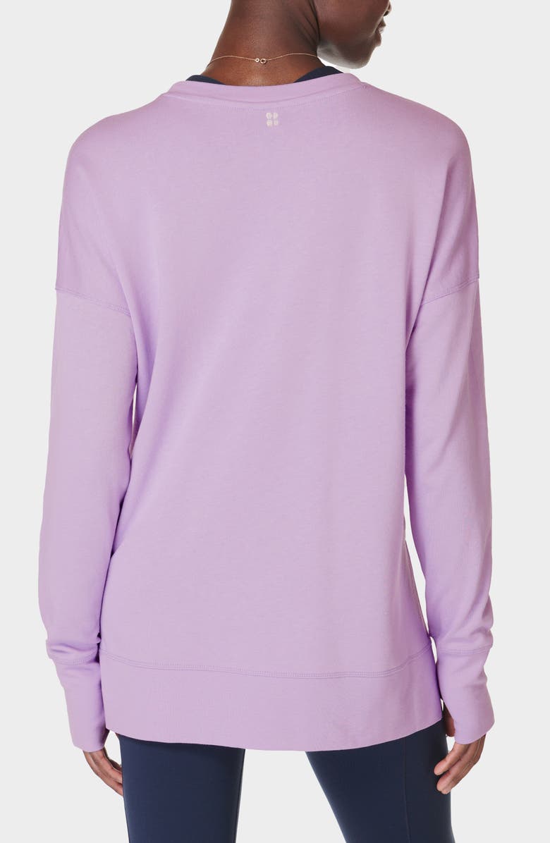 Sweaty Betty After Class Sweatshirt, Alternate, color, Prism Purple