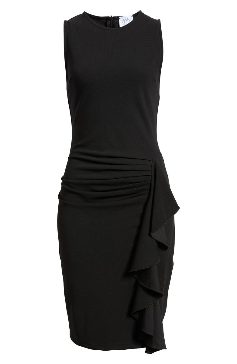 NIKKI LUND Theodora Ruffle Sleeveless Dress, Alternate, color, Black