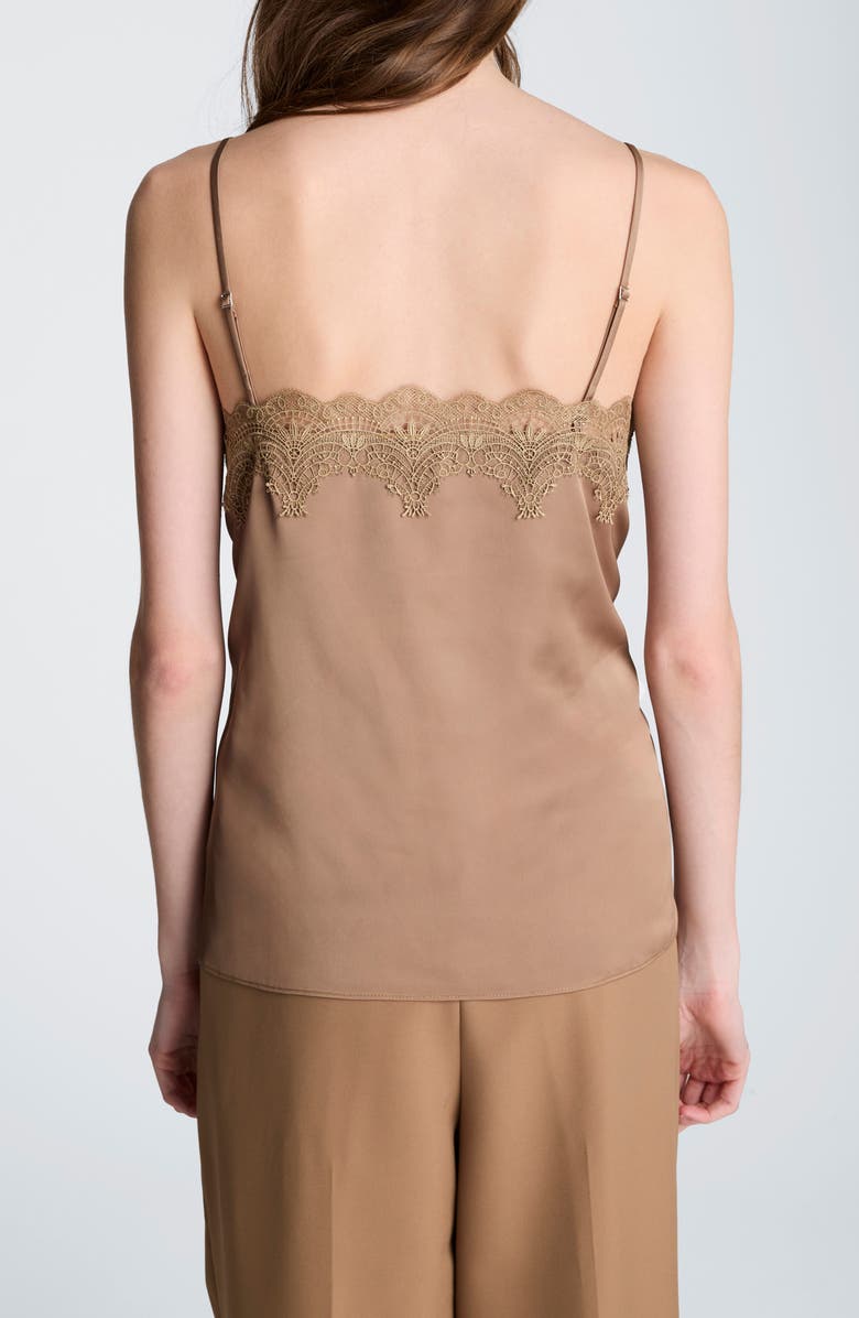 Kenneth Cole Lace Trim Camisole, Alternate, color, Mesquite