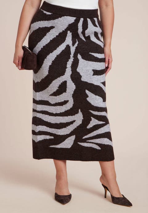 Intarsia Maxi Skirt (Plus Available)