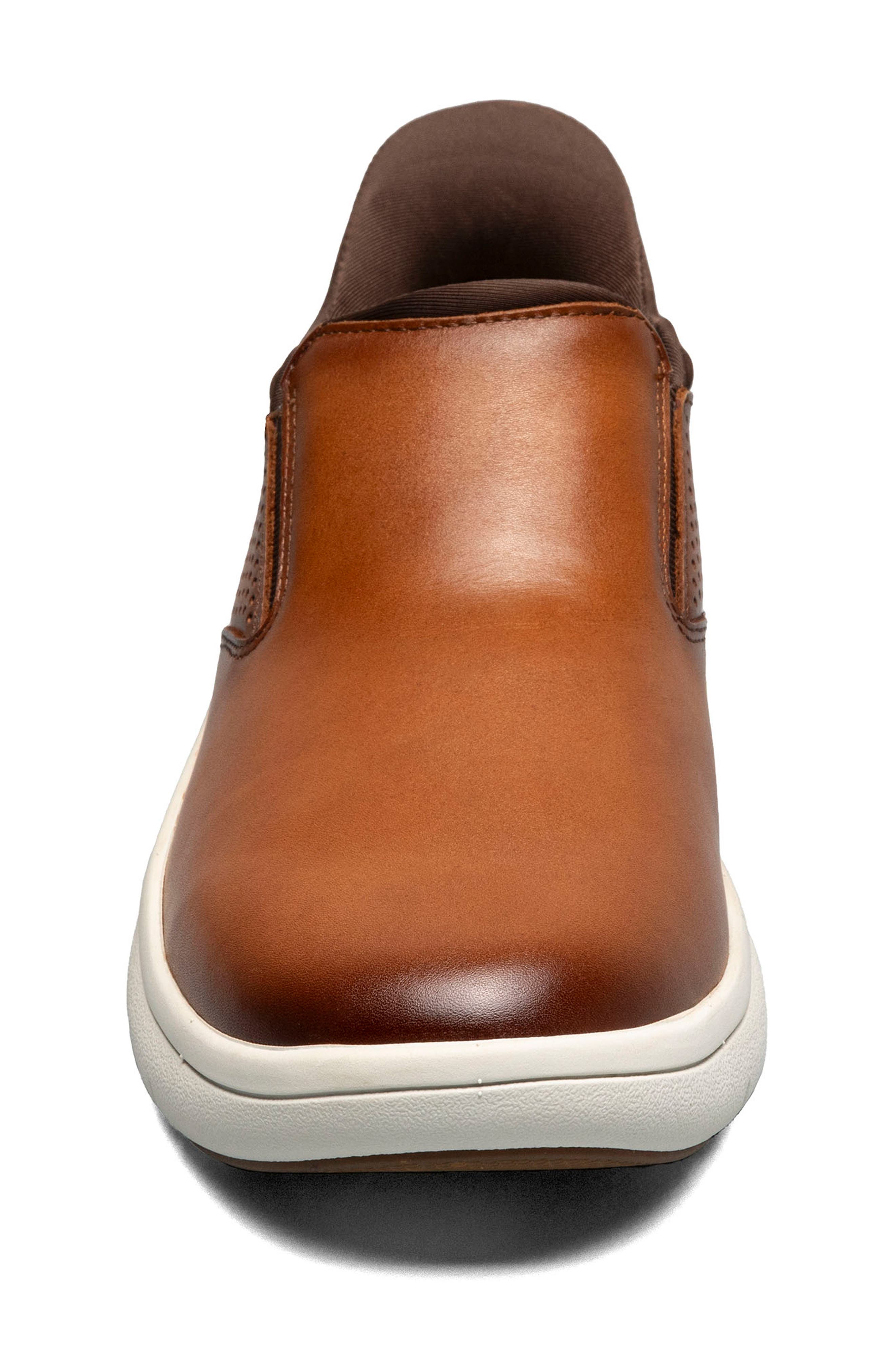 Fleet Plain Toe Sneaker, Alternate, color, COGNAC
