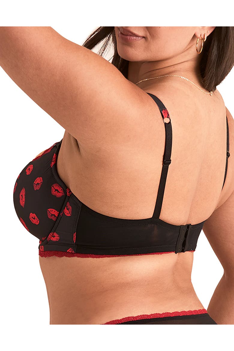 Elsie Contour Balconette Bra, Alternate, color, Novelty black