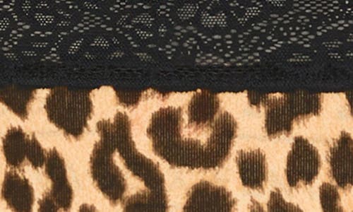 Savage X Fenty Essentials Lace Trim Stretch Cotton Thong In Multi