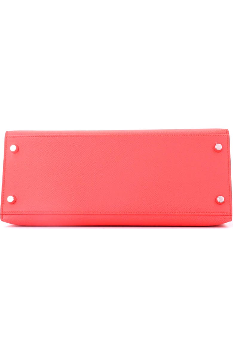 Pre-Owned Hermes Kelly Handbag Pink Epsom with Palladium Hardware 28, Alternate, color, Rose Texas