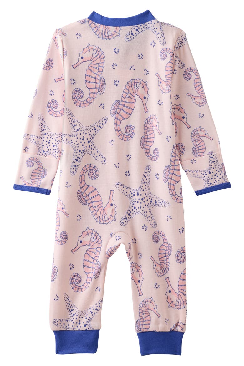 Shadow Organic Cotton Romper, Alternate, color, HORSE-SEA