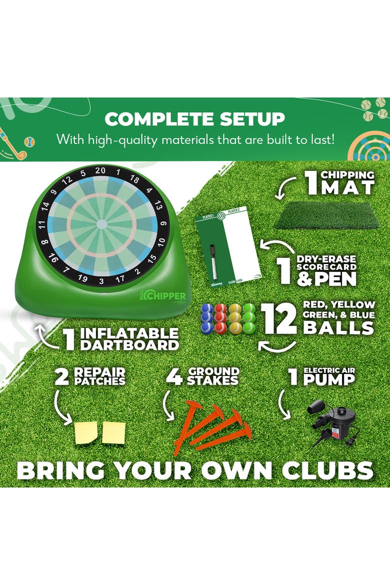 Bull Chipper | Giant Golf Darts, Alternate, color, Green