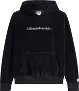 Billionaire Boys Club BB Mission Logo Embroidered Velour Hoodie