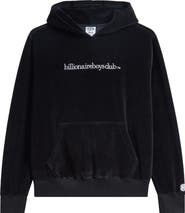 Billionaire Boys Club BB Mission Logo Embroidered Velour Hoodie