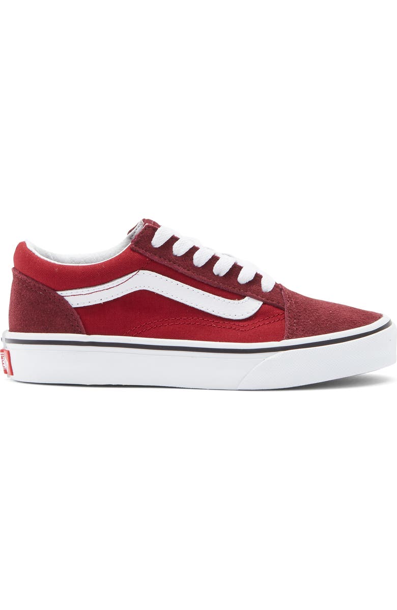 Vans Kids' Old Skool Sneaker, Alternate, color, Bordeaux