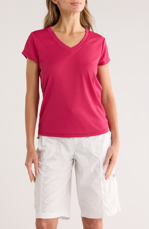 Side Ruched Tech T-Shirt