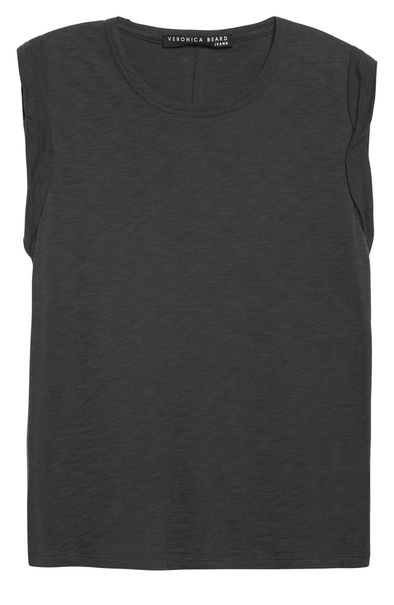 Veronica Beard Dree Muscle Tee, Alternate, color, Charcoal