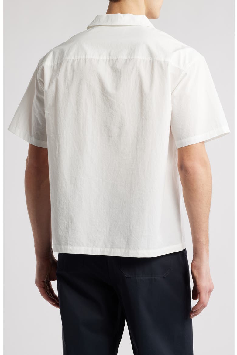 Short Sleeve Button-Up Shirt, Alternate, color, NATURAL