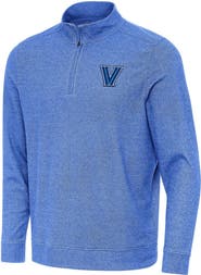 ANTIGUA Men's Antigua Heather Royal Villanova Wildcats Subtle Quarter-Zip Sweatshirt