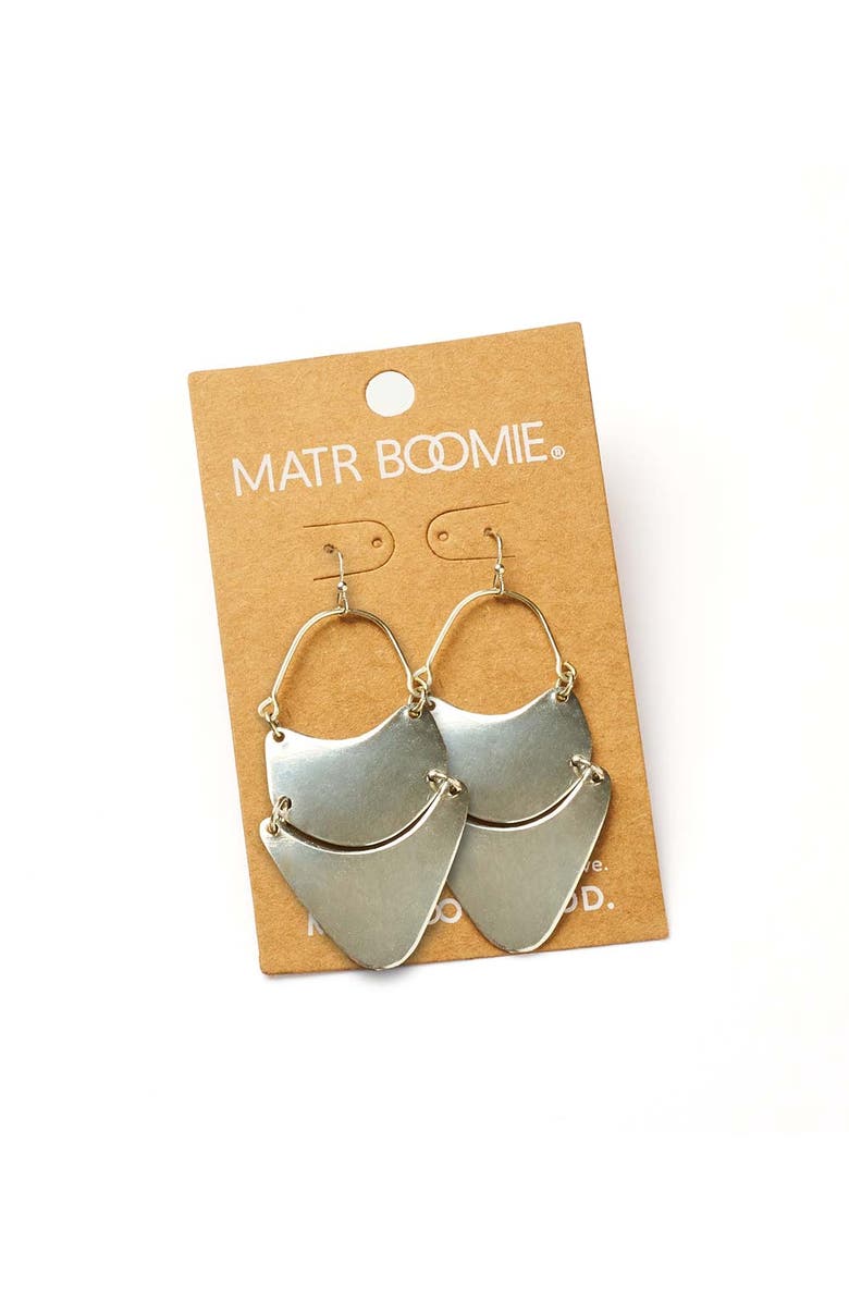 Matr Boomie Iyla Geometric Statement Earring, Alternate, color, Silver