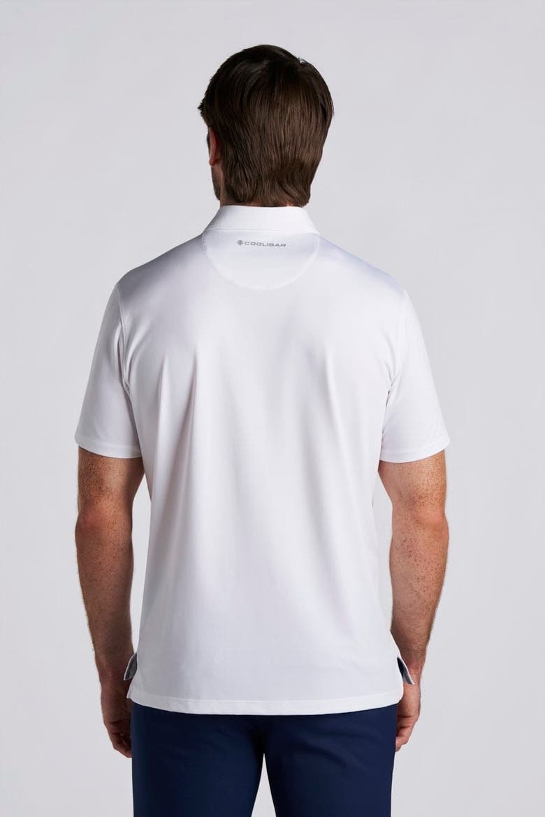 Men's Victory Lap Short Sleeve Polo, UPF 50+ Sun Protection, Alternate, color, White