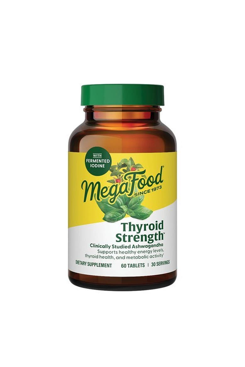Thyroid Strength with Ashwagandha, Zinc, Selenium, Copper, Iodine & L-Tyrosine, 60 Tablets, Main, color, None