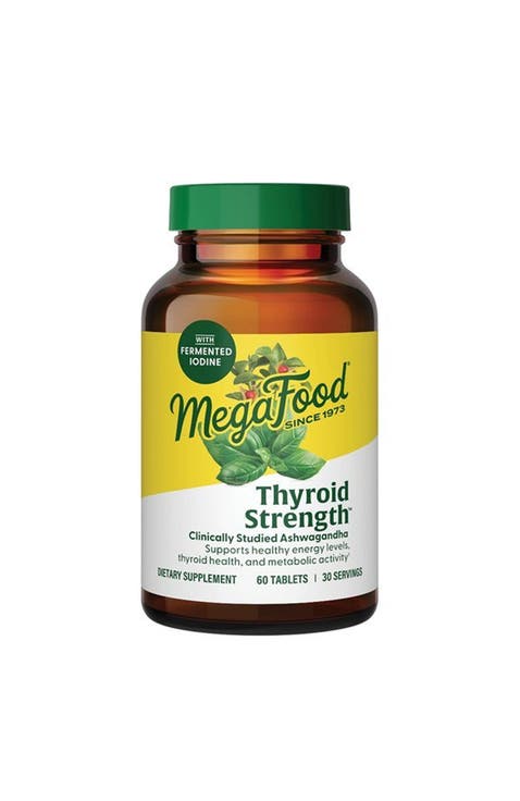 Thyroid Strength with Ashwagandha, Zinc, Selenium, Copper, Iodine & L-Tyrosine, 60 Tablets