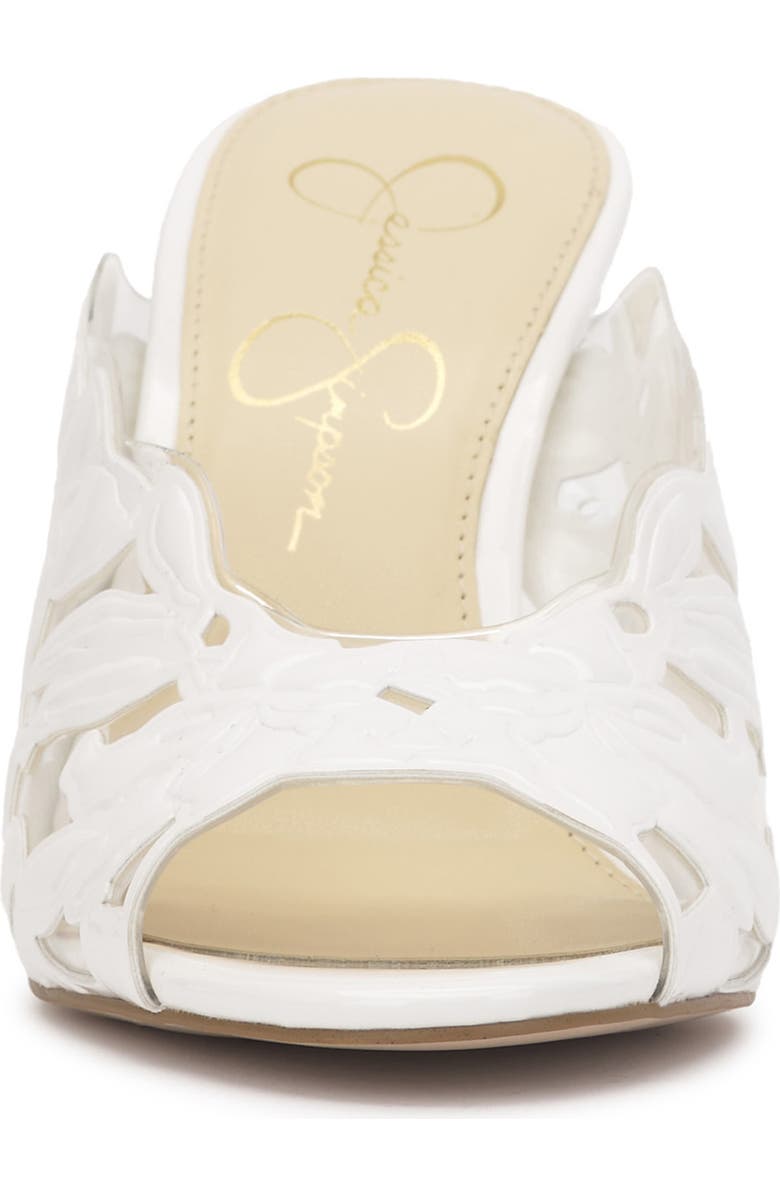 Jessica Simpson Justera Slide Sandal, Alternate, color, White Patent