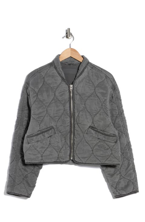 Quilted Bomber Jacket