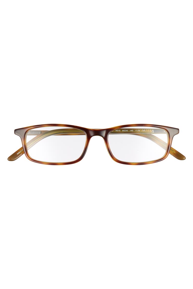 jodie 50mm reading glasses, Alternate, color, HAVANA GREEN
