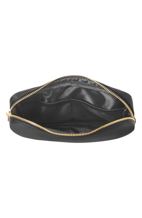 Bloc Bags Medium Bow Cosmetics Bag In Black/black
