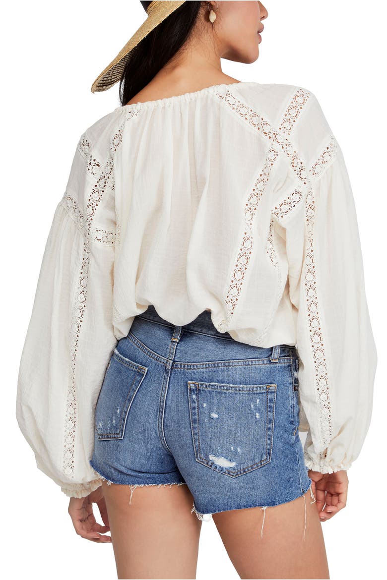 Maria Maria Lace Blouse, Alternate, color, WHITE