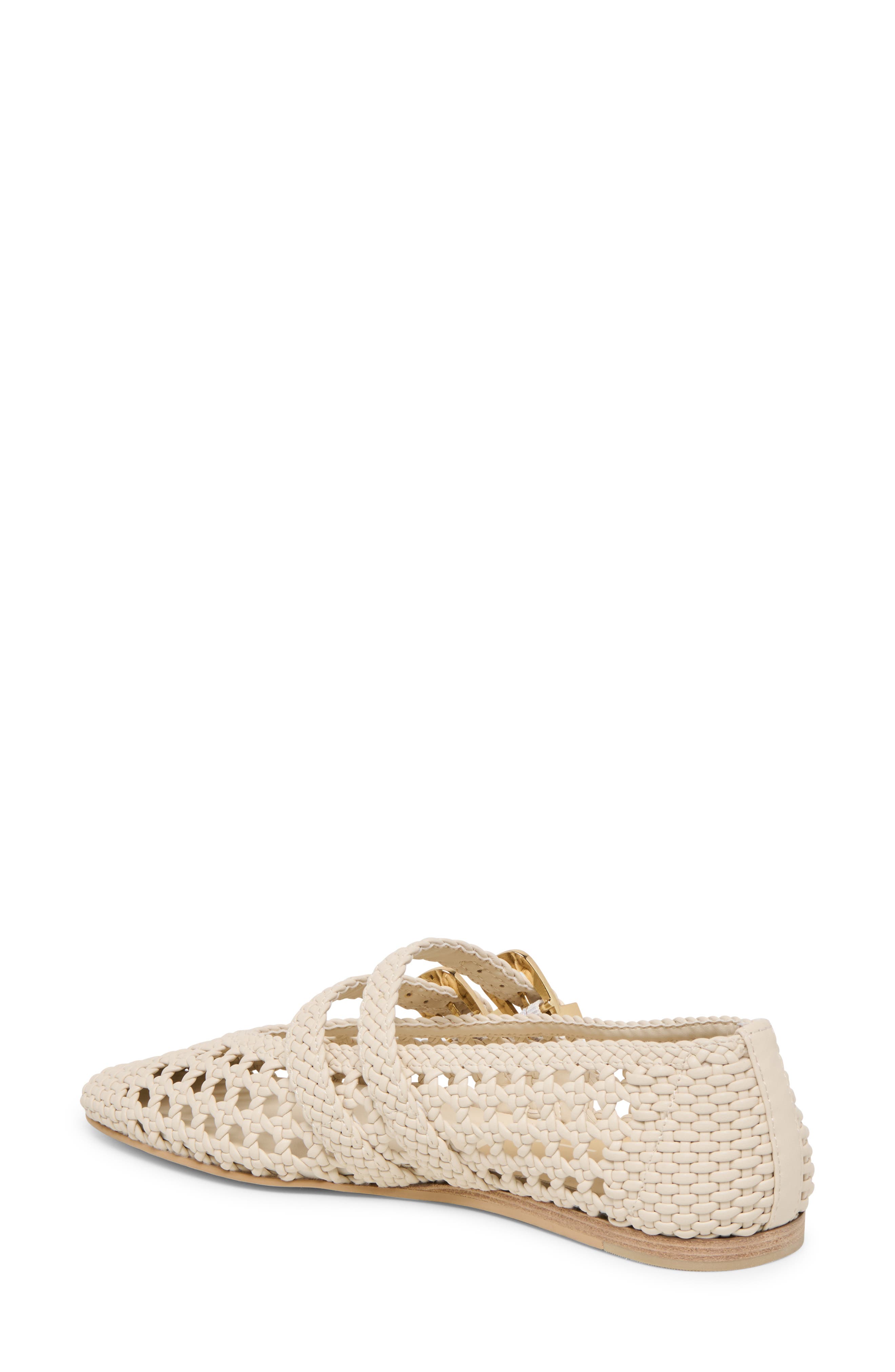 Baylee Woven Mary Jane Flat, Alternate, color, CREME STELLA