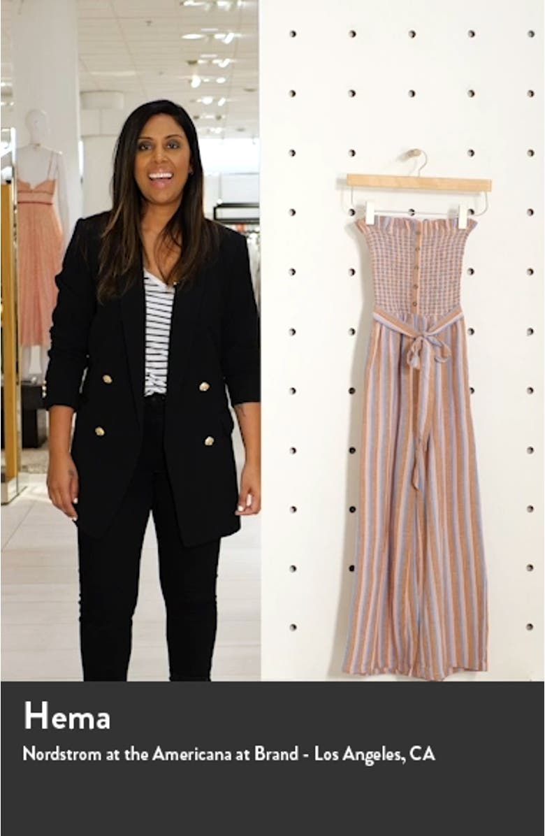 Forward Feelings Strapless Wide Leg Jumpsuit, sales video thumbnail