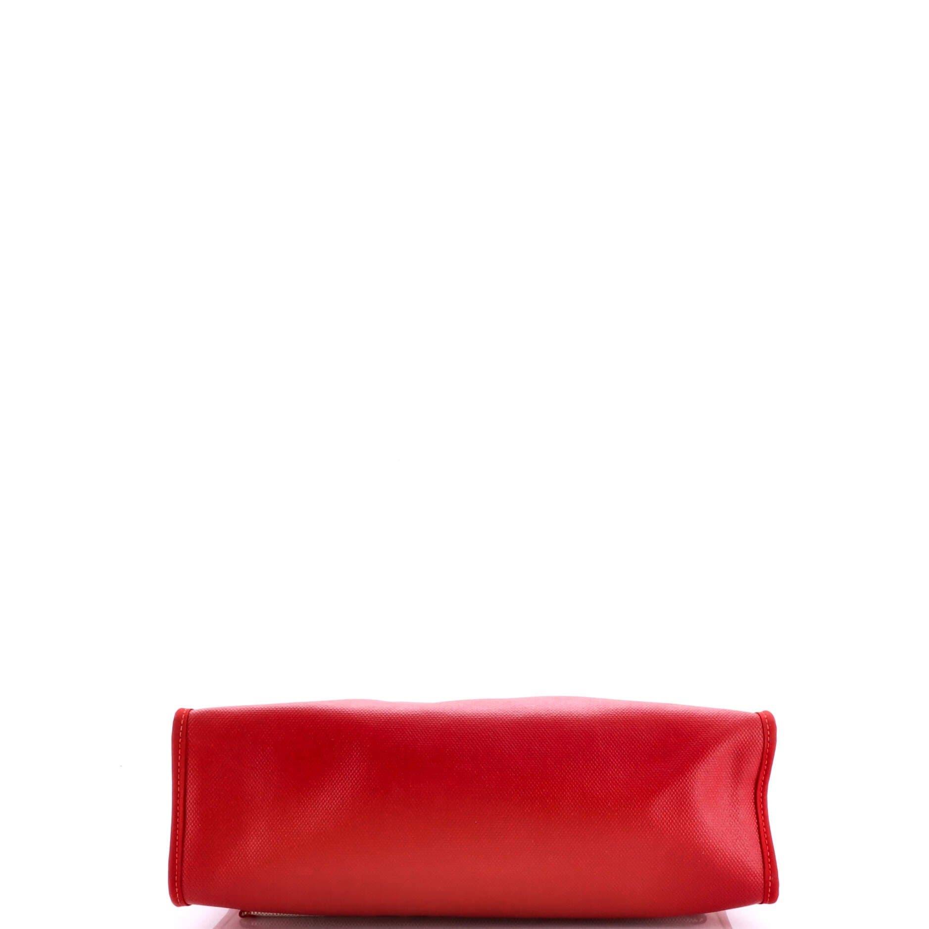 Herbag Zip Berline Vache Canvas and Leather 31, Alternate, color, Red