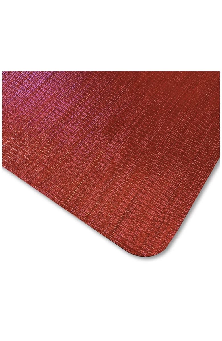 DAINTY HOME Metallic Set of 8 Placemats, Alternate, color, Red