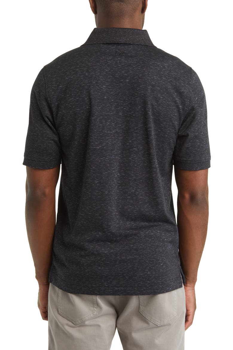 Advantage Space Dye Jersey Polo, Alternate, color, DARK BLACK