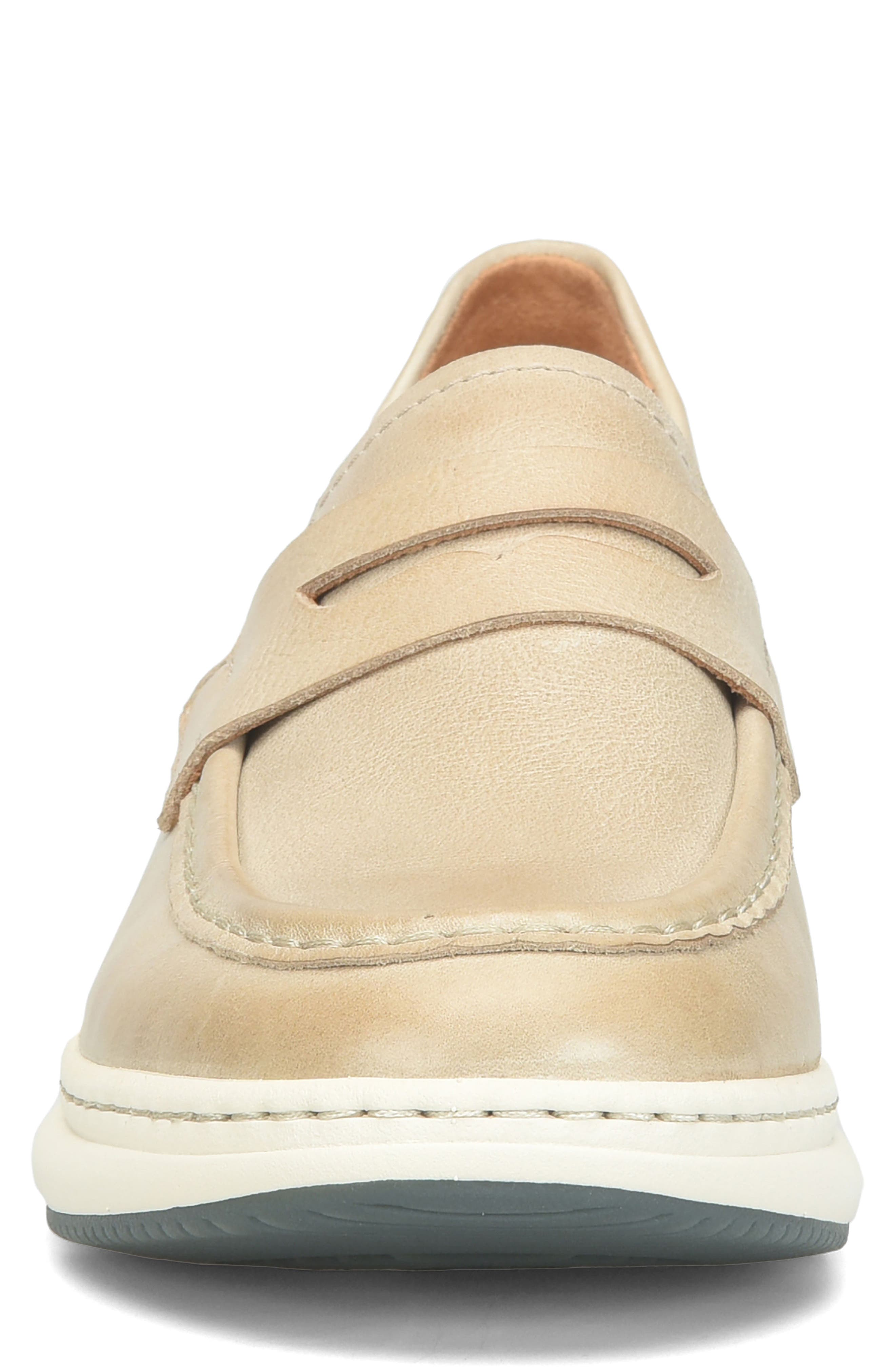Davis Hybrid Penny Loafer, Alternate, color, CREAM LEATHER