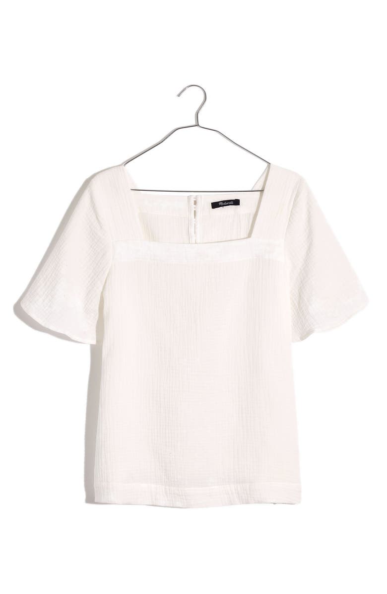Madewell Harlow Lightspun Square Neck Top, Alternate, color, 