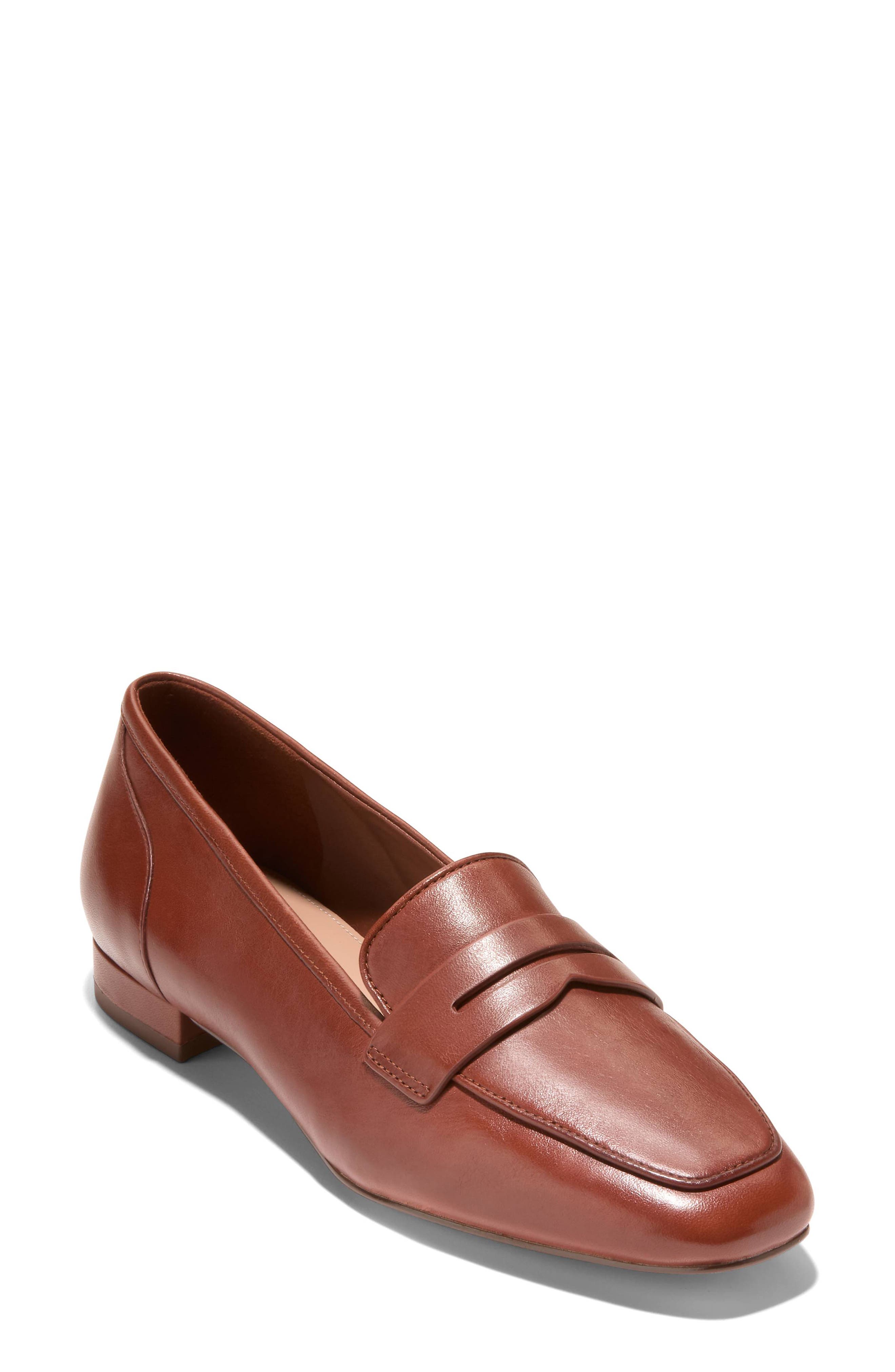 Tarese Penny Loafer, Main, color, DARK CUOI