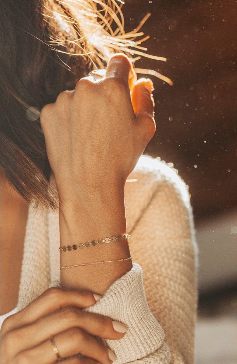 MADE BY MARY Poppy Bracelet, Alternate, color, Gold Filled