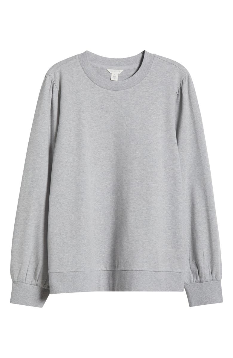 Caslon<sup>®</sup> Puff Shoulder Sweatshirt, Alternate, color, 