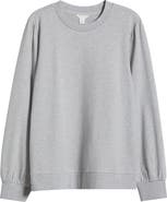 Caslon® Puff Shoulder Sweatshirt